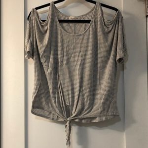 2/$12! Lavender Field Cold Shoulder Top